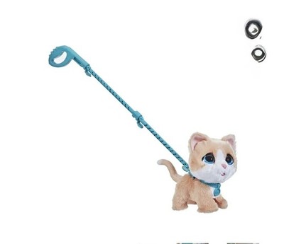 Hasbro FurReal Friends Interactive Meowing Cuddly Kitty Cat Leash 