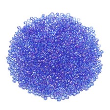 1600Pcs Glass Seed Beads 2mm 11/0 Loose Mini Spacer Beads Dark Blue AB