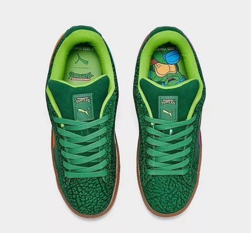 Size 10 - PUMA Teenage Mutant Ninja Turtles x Suede XL The Four Turtles - Picture 5 of 6