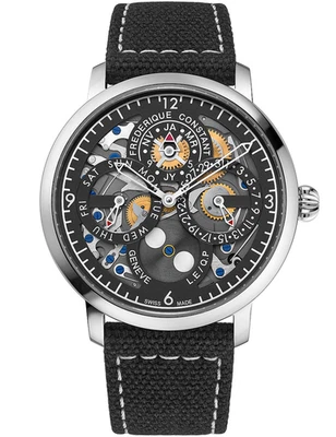 Frederique Constant FC-775PS4S6 Montre Homme Slimline Perpetual Calendar Auto... - Photo 1/4