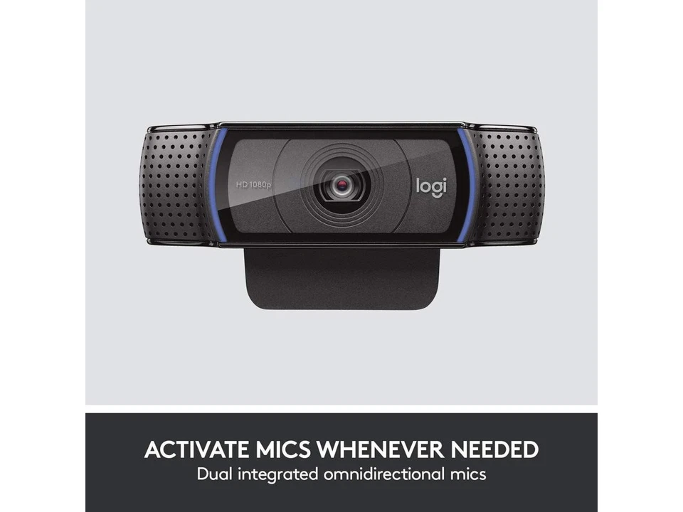 Logitech C920e Business 1080P HD Webcam Compatible with Amazon Fire TV Cube (2nd - Image 3 of 4
