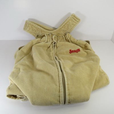 Vtg Snugli Soft Baby Carrier Yellow Corduroy Fabric Comfort Easy