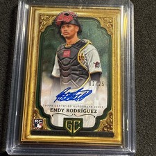 2024 Topps Gilded Collection GOGER Endy Rodriguez Framed Emerald Rookie Auto /25