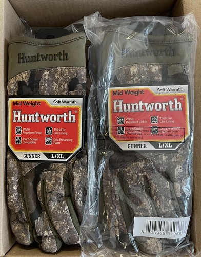 Huntworth Men's Gunner Midweight Hunting Gloves – RealTree Timber Size L/XL  NWT - Picture 3 of 3