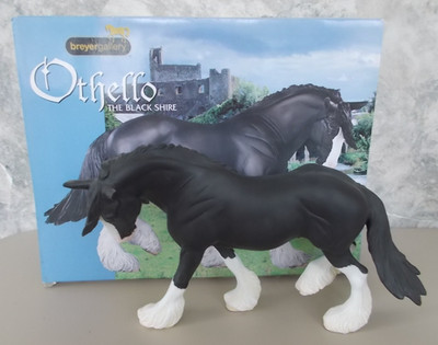 2001 Porcelain Breyer Othello The Black Shire Wintersong Gallery Series w Box D