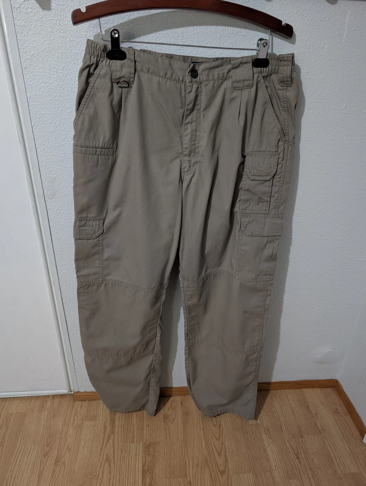 5.11 Tactical Cargo Pants Mens 36x32 Khaki Ripstop Utility Outdoor Hiking Work