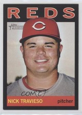 2013 Topps Heritage Minor League Edition Black 47/96 Nick Travieso #116 md3