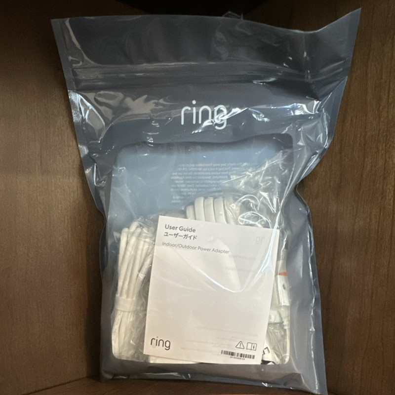 Ring Indoor/Outdoor Power Adapter White with User Guide