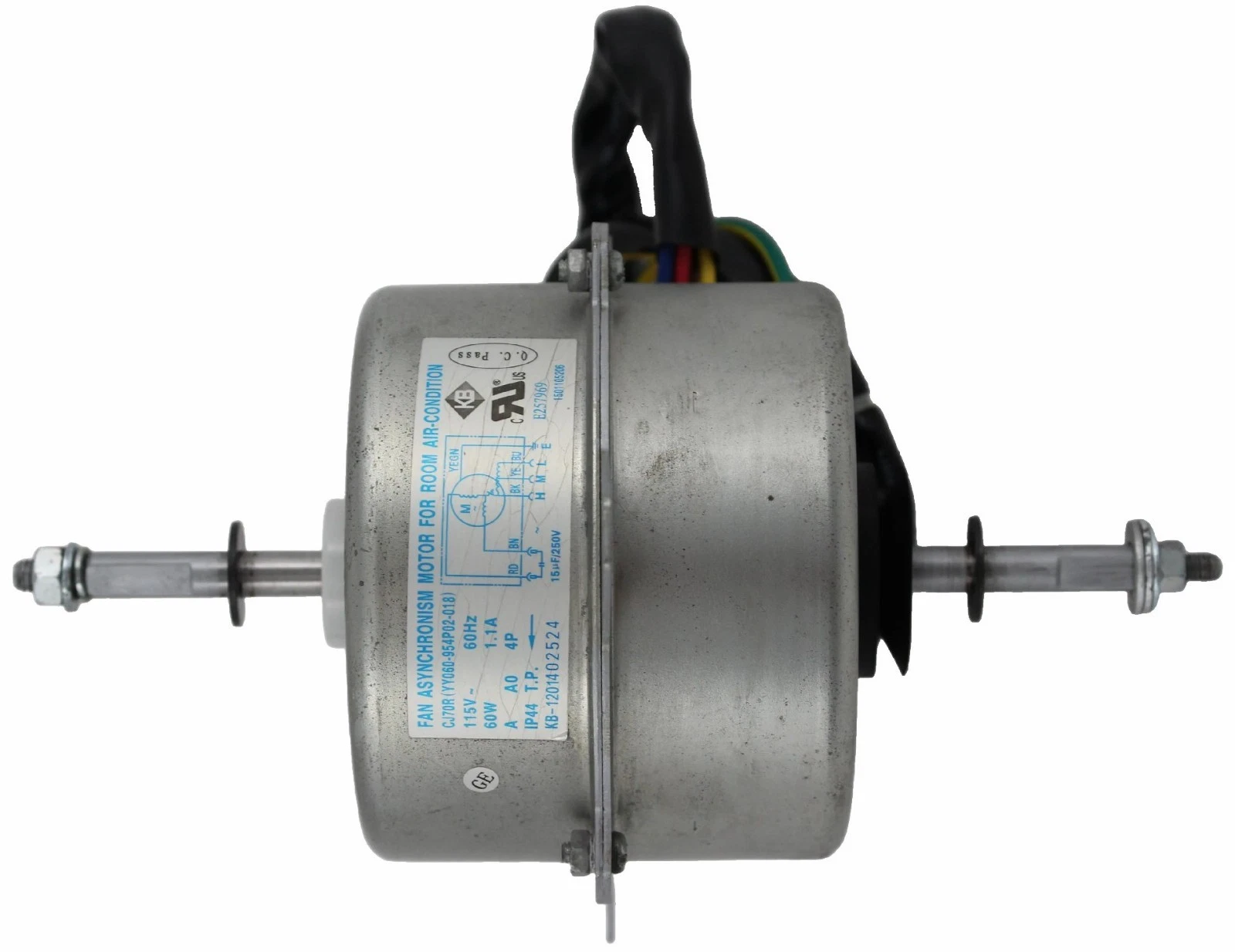 Fan motor front view