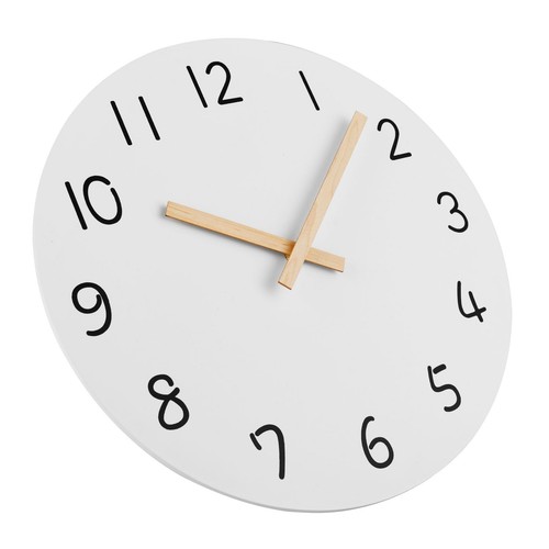 12'' Wooden Wall Clock Frameless Clocks with Silent Quartz Movement - Modern ... - Picture 3 of 9