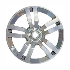 18x7.5 5 Double Spoke Alloy Wheel Polished Painted Medium Charcoal Metallic