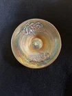 Carnival Glass Fenton GORGEOUS DARK MARIGOLD KITTENS CEREAL Milk saucer