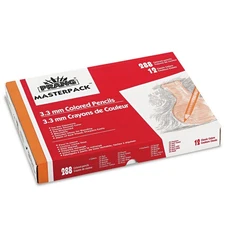 Prang 82408 3.3 mm 2B Colored Pencil Master Pack - Astd Lead/Barrel (288/BX) New