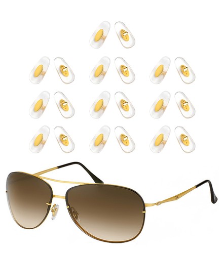 6 Pairs Nose Pads Nosepiece Replacement for Ray-Ban RB3671 Sunglasses - Foto 23 di 27