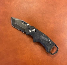 Blauer Lockback Combo Tanto Blade Black Color Folding Pocket Knife ~Axis Lock~