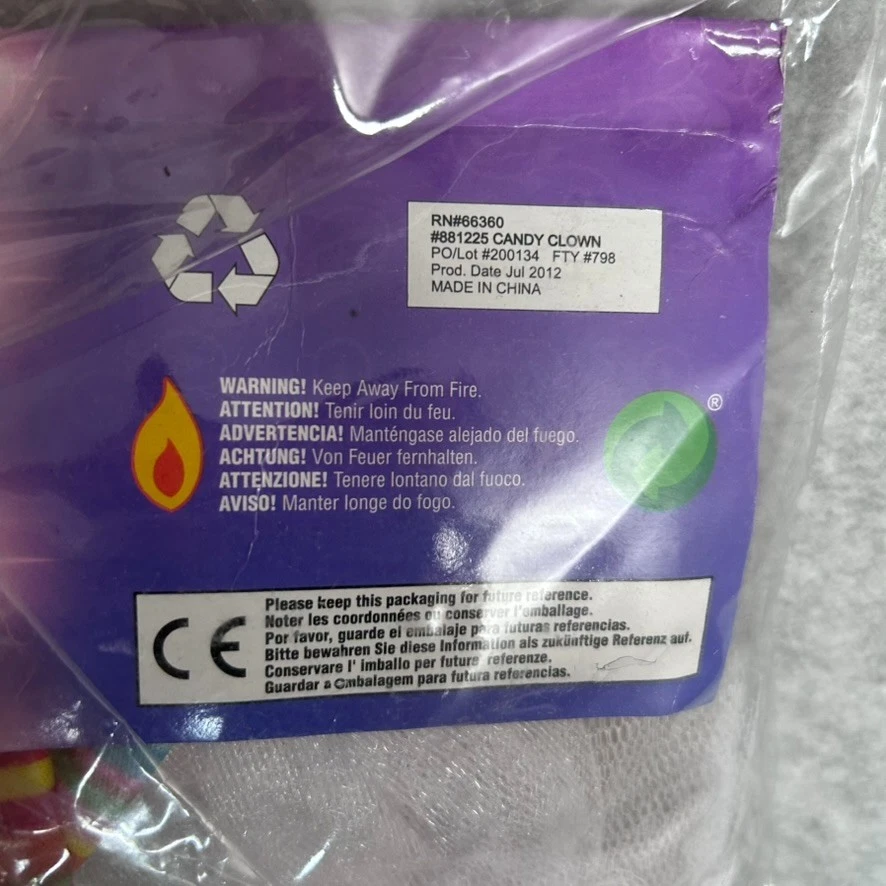 RUBÍES LET'S PRETEND Juvenil Caramelo Payaso Halloween Disfraz Vestir Talla Pequeña 4-6 Foto 4 de 4