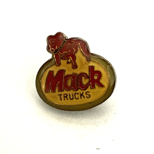 MACK TRUCKS Vintage Oval Logo Collectible Automotive Lapel Hat Pin Tie Tack