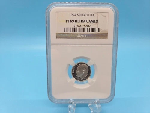 1994S Silver 10C PF 69 Ultra Cameo NGC