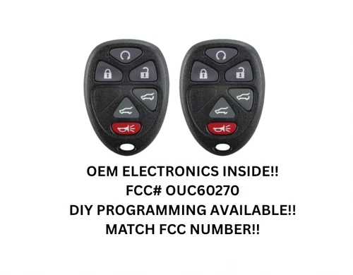 OEM PAIR OF GM KEYLESS REMOTES 2010-2014 TAHOE SUBURBAN  OUC60270 - product listing photo