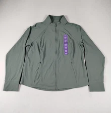 Member's Mark Jacket Women's 2XL Green Active Full Zip Athletic UPF 50 Stretch