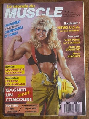 Le Monde Du MUSCLE #71 bodybuilding magazine SANDY RIDDELL 7-88 (Fr)