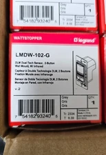 1 NEW Wattstopper LMDW-102-G GRAY Digital Dual Tech Sensor, 2-Button LMDW-102
