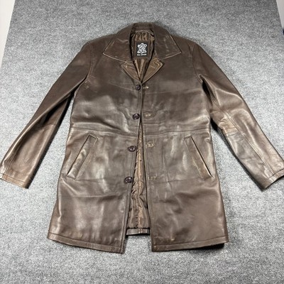 Dean Winchester Jacket - Jensen Ackles Brown Vintage 3/4 Mid Length Leather Coat