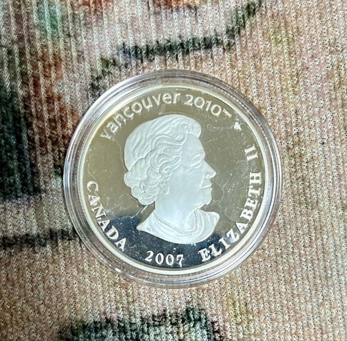 2007 Canada Vancouver Winter Olympics Elizabeth II $25 Silver Coin - Picture 6 of 24