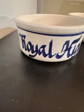 Royal Highness & Mouse-a-Roni  stoneware ceramic 5"pet food & water bowl