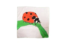 Burberry "LadyBird" Multi-Color 100% Silk Square Shawl Scarf