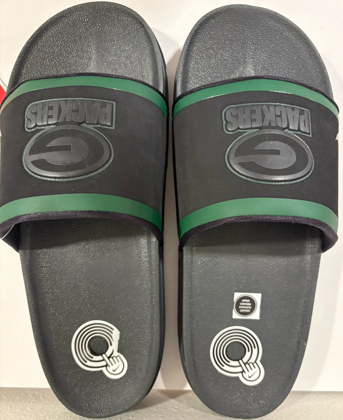 SANDALI NIKE OFFCOURT SLIDE GREEN BAY PACKERS NERO VERDE DD0539 001 Uomo 9