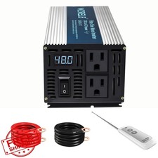 WZRELB 1200W 12V Pure Sine Inverter