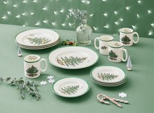 44-Piece Spode Christmas Tree Porcelain China Set from England Local Pickup 