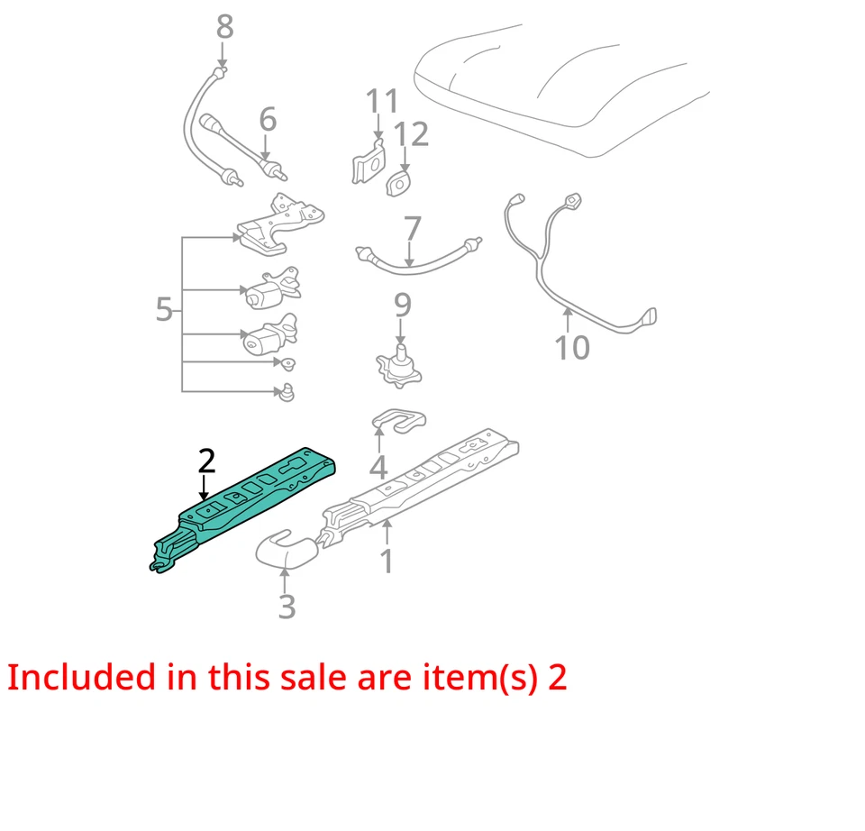 2000-2005 PONTIAC OLDSMOBILE GRAND AM ALERO ADJ ASM D/ST INR 6 ПУТЬ 16818121 НОВЫЙ - Изображение 2 из 3