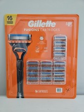 16 Gillette Fusion5 Mens 5Blade Razor Refill Cartridges Fits All Fusion5 Handles