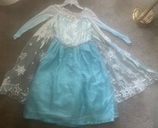 DISNEY STORE FROZEN ELSA SPARKLE BALLGOWN/COSTUME Size 7/8- FREE SHIP