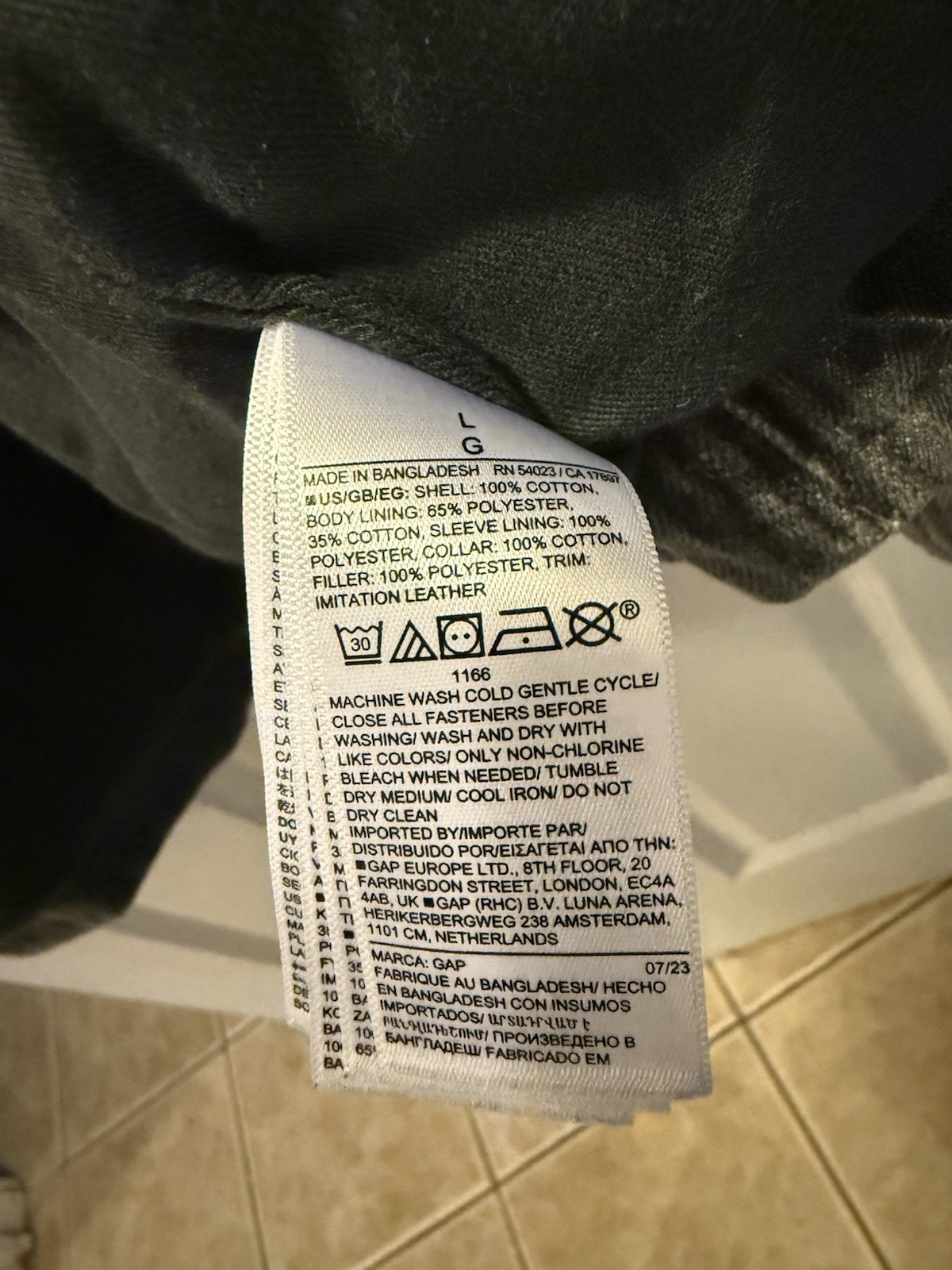 Gap Men's Gray Button Lined Work Jacket Size L Mi… - image 5