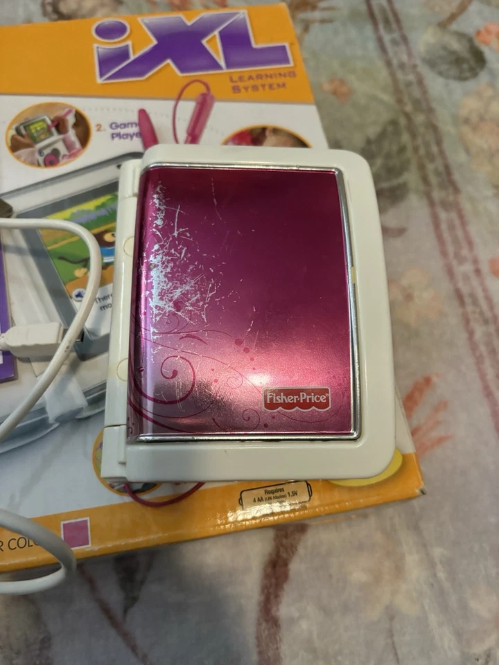 Fisher Price iXL Pink 6 in 1 System Book Player WORKS - Image 3 of 4