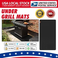 Under Grill Floor Mat,Premium Grill Mat for Deck, Oil-resistant, Deck Protector