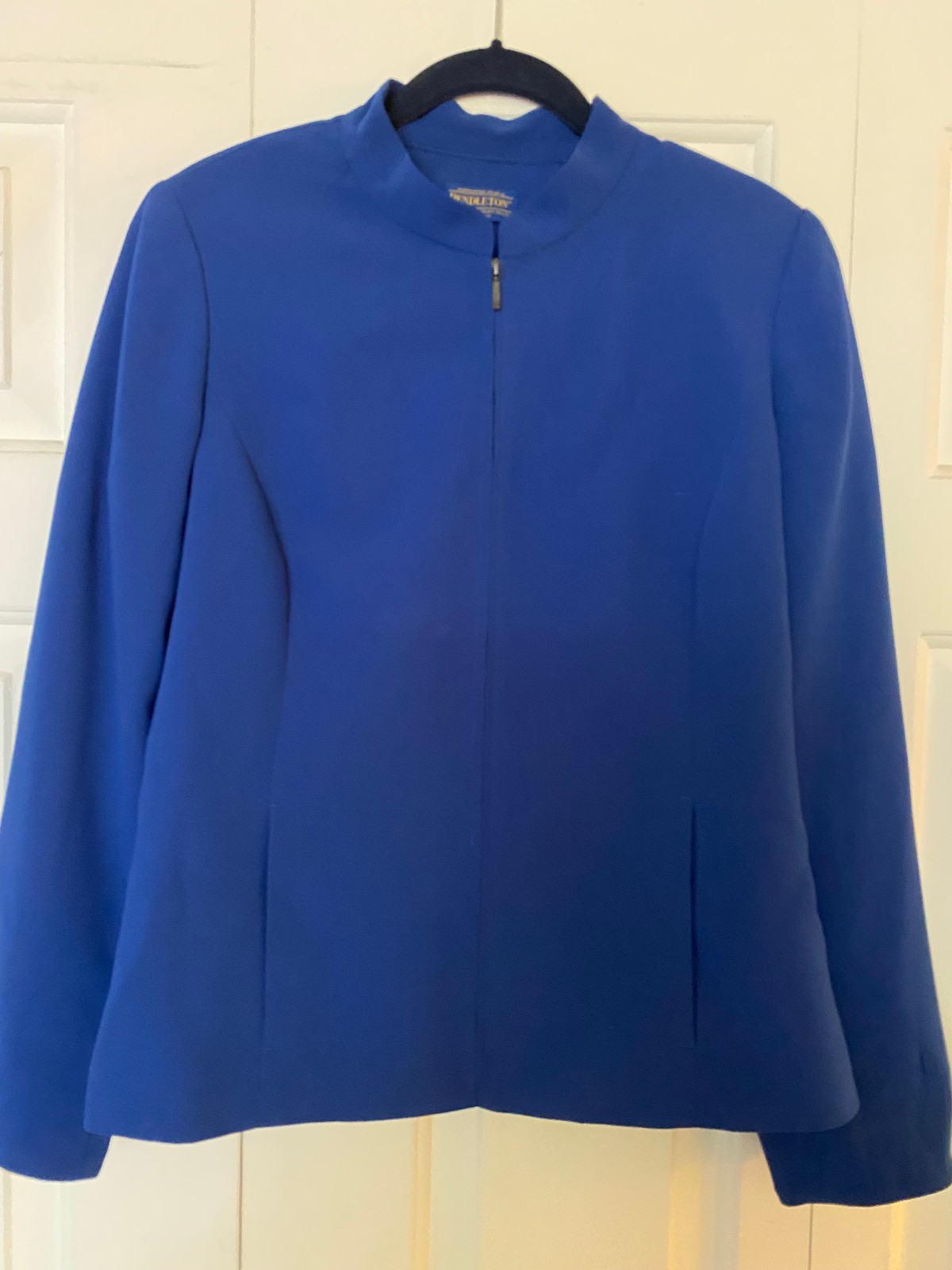 Pendleton Royal Blue Full Zip Blazer, Shoulder Pa… - image 1