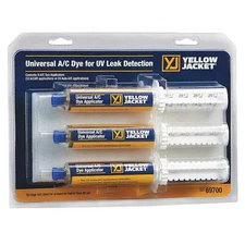 Yellow Jacket 69700 Dye Disposable Injector, 1 Oz., Pk6