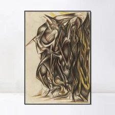 Framed Canvas Giclee Print Art Untitled, 1938-41 by Jackson Pollock Home Decor