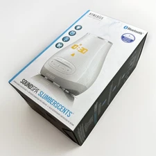 Homedics SoundSpa SlumberScents Bluetooth Aroma Alarm Clock Diffuser New, Sealed