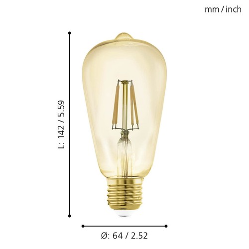 EGLO connect.z Smart Home lampadina Led E27, ST64, ZigBee, app e controllo shth - Foto 7 di 7