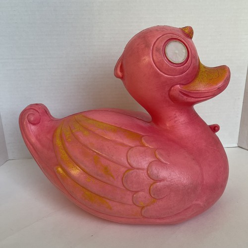 Vintage seltene Empire Kunststoff Blasform rosa Ente - schwimmt aber bitte Angebot lesen SPASS - Bild 3 von 12