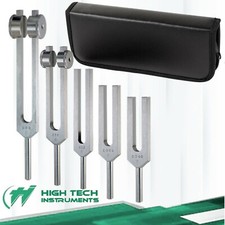 5 Tuning Forks Set Medical Surgical Chiropractic Physical Diagnostic Instruments