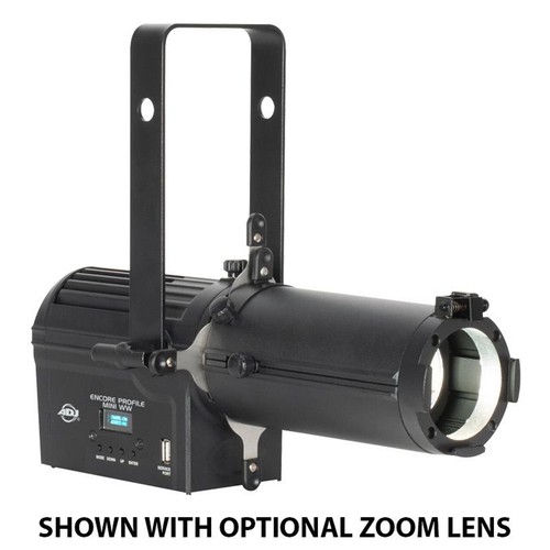 (2) American DJ Encore Profile Mini WW Warm White Ellipsoidal Spot Lights+Fogger - Picture 7 of 12