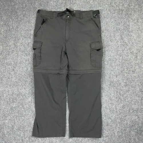 BC Clothing Pants Mens Size L Gray Convertible Cargo Outdoors