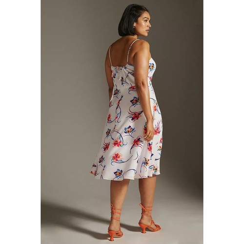 Abito midi floreale nuovo Anthropologie Hutch declin $198 PIÙ 16W floreale - Foto 4 di 6