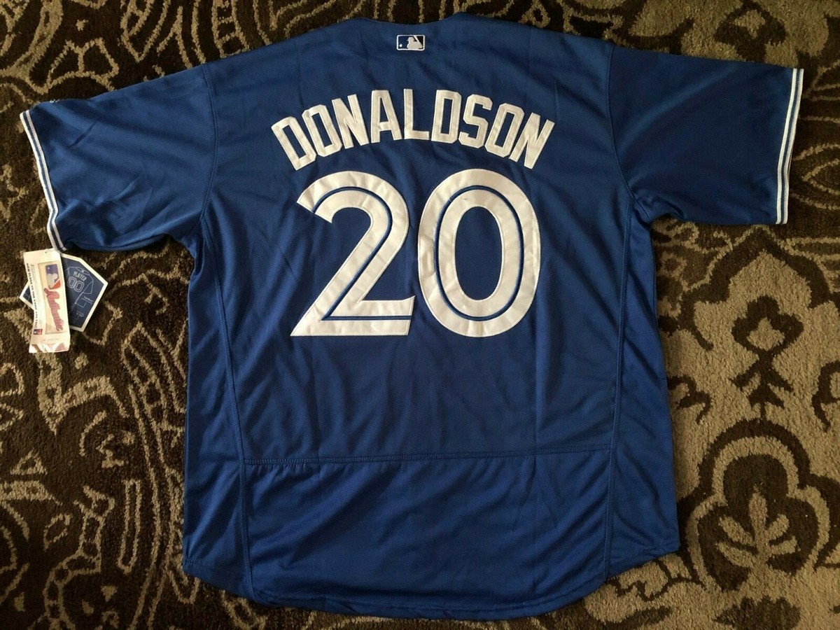 Donaldson #20 Toronto Blue Jays Authentic Sewn Jersey Size